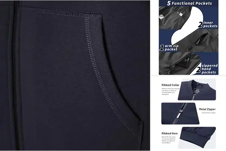 Detailed view of Best Fleece Lined Jackets Men: Top 10 Warm & Stylish Picks