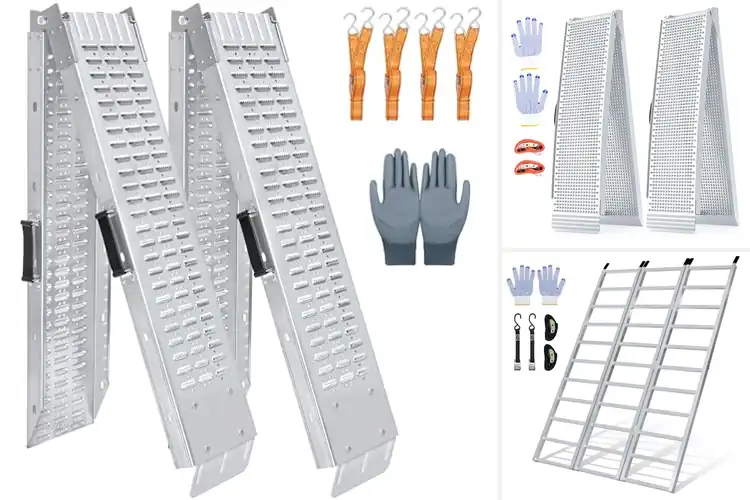 Detailed view of Best Folding Trailer Ramps