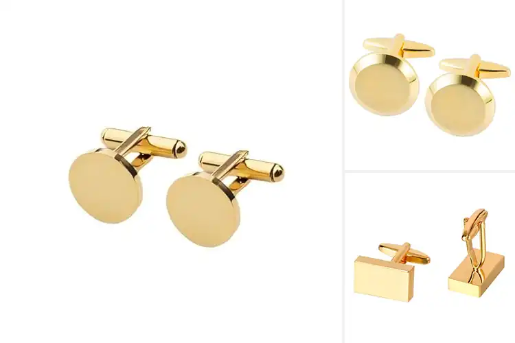 Detailed view of Best Gold Cufflinks