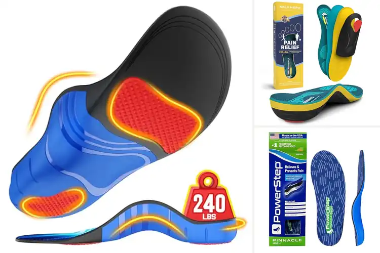 Detailed view of Best High Arch Support Insoles