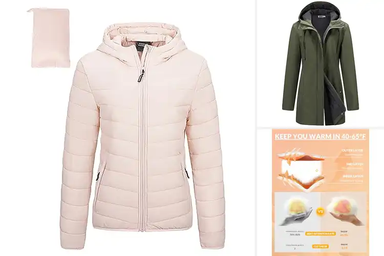 Detailed view of Best Lightweight Warm Coats: Cozy & Chic