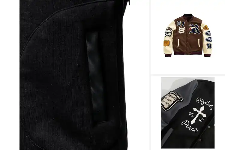 Detailed view of Best Men Varsity Jackets