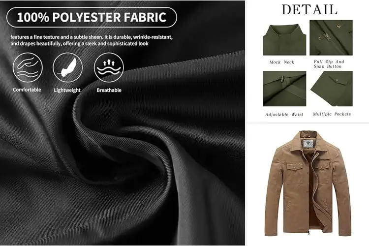 Detailed view of Best Men’s Multi-Pocket Jackets
