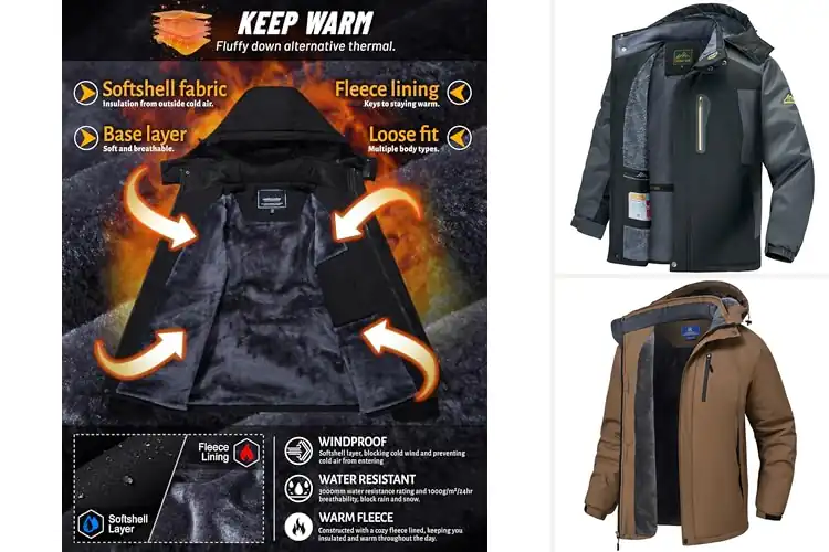 Detailed view of Best Men’s Winter Coats