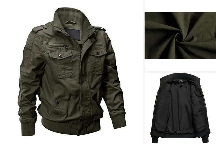 Detailed view of Best Military Jackets For Men: Durable & Stylish Top Picks