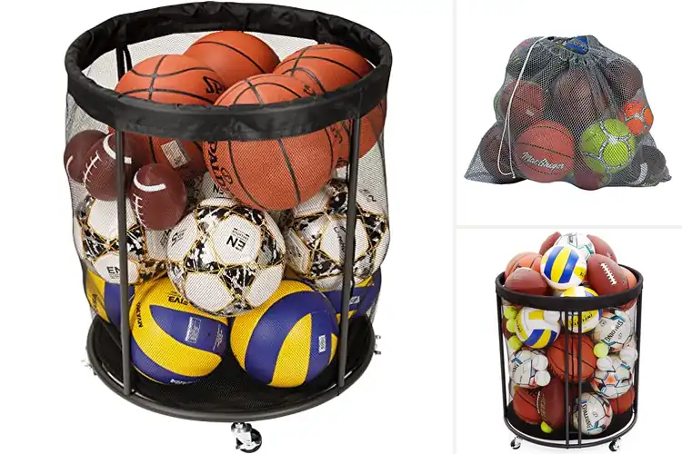 Detailed view of Best Nylon Mesh Ball Bins