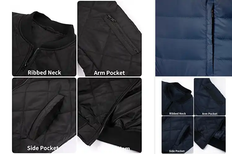 Detailed view of Best Quilted Jackets Men: Top Picks for Style & Warmth