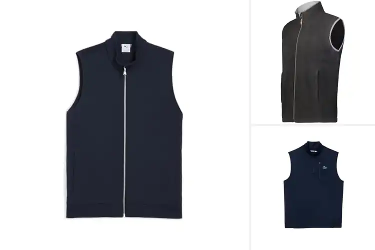 Detailed view of Best Recycled Golf Vests for Smooth, Warm Play