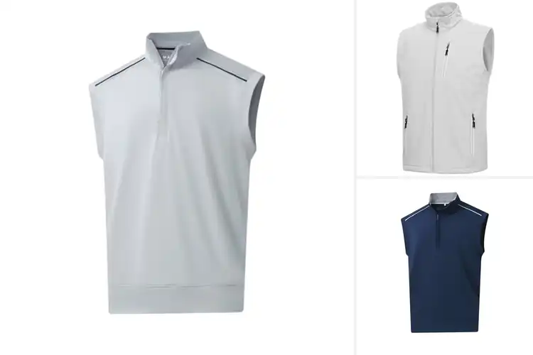 Detailed view of Best Sleeveless Golf Vests for Smooth, Confident Swings