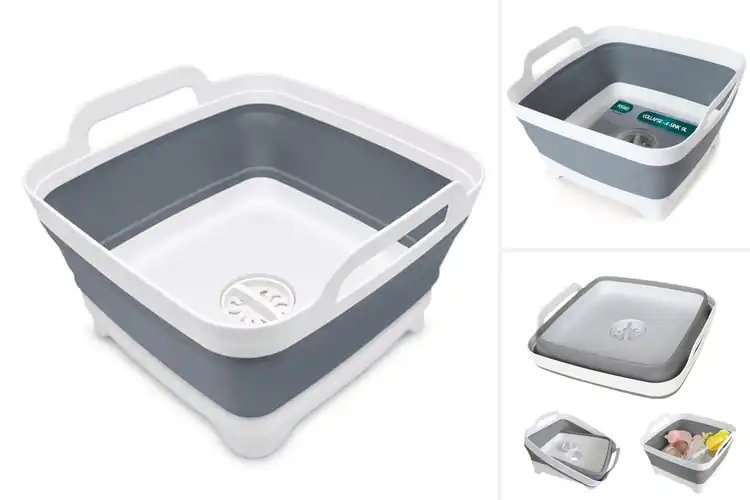 Detailed view of Best Space Saving Dish Basins for Effortless Organization