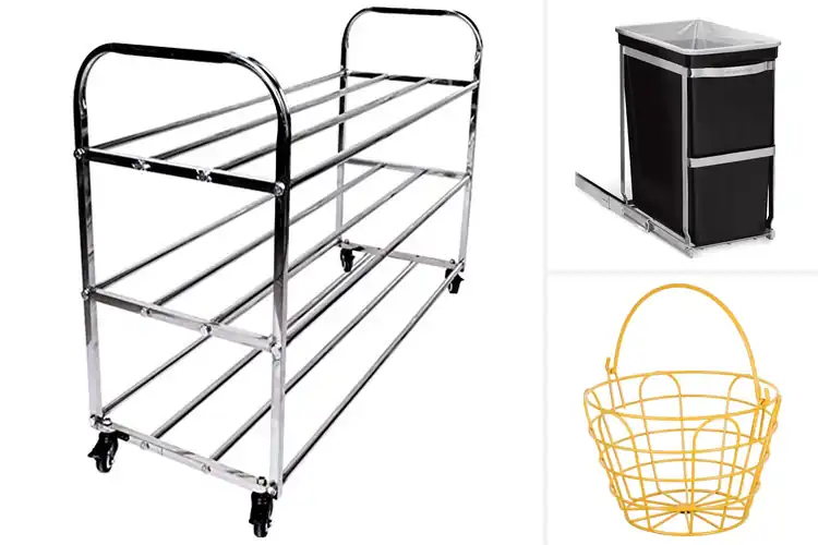 Detailed view of Best Stainless Steel Frame Ball Bins