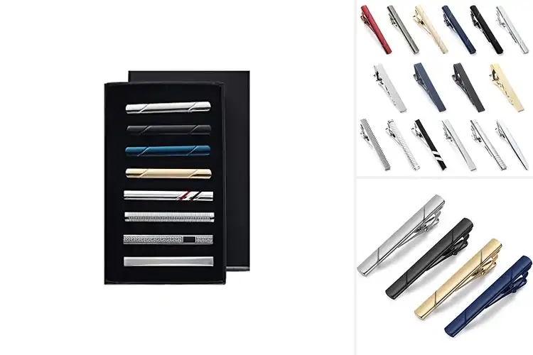 Detailed view of Best Tie Clip Sets: Durable, Stylish Brass & Copper Gifts