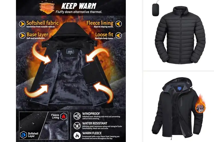 Detailed view of Best Water Resistant Winter Jackets